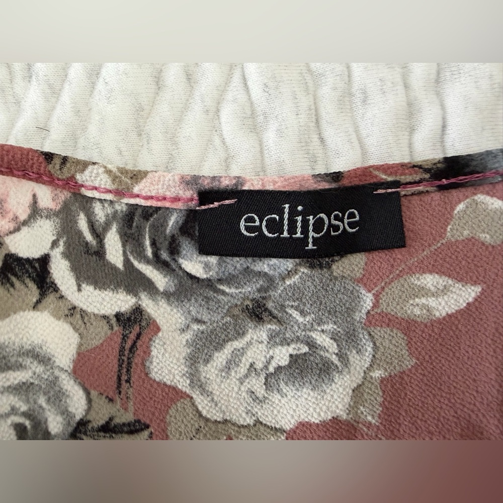 Eclipse Pink Floral Mini Dress or tunic - Picture 3 of 4